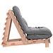 Divano Letto Futon con Materasso 60x206x11cm Massello Douglas - Foto miniatura 6