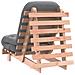 Divano Letto Futon con Materasso 60x206x11cm Massello Douglas - Foto miniatura 7
