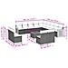 Set Divani da Giardino 14pz con Cuscini in Polyrattan Beige - Foto miniatura 3