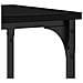 Tavolo Consolle Nero Quercia 100x35x75 cm Legno ingegnerizzato e Acciaio - Foto miniatura 8
