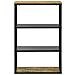 Scaffale 70x35x110 cm in legno massello di mango grezzo - Foto miniatura 3