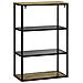 Scaffale 70x35x110 cm in legno massello di mango grezzo - Foto miniatura 5