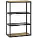 Scaffale 70x35x110 cm in legno massello di mango grezzo - Foto miniatura 7