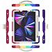 Custodia Per Ipad Pro 11” 2021 3/2 Gen Con Supporto Girevole E Alloggiamento Per Stilo Colorata - Foto miniatura 2