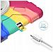 Custodia Per Ipad Pro 11” 2021 3/2 Gen Con Supporto Girevole E Alloggiamento Per Stilo Colorata - Foto miniatura 3