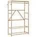 Appendiabiti con Ripiani 110x40x175 cm in Bambù - Foto miniatura 1