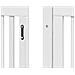 Cancello Cani Porta Pieghevole Bianco 9 Pannelli 450 cm Pioppo - Foto miniatura 9