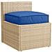 Cuscino per seduta pallet Blu reale 60 x 60 x 12 cm - Foto miniatura 2