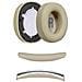 Kit Di Ricambio Per Cuscinetti Auricolari In Pelle Proteica Compatibile Con Cuffie Jbl Tune T700bt T710 720 T750btnc T760nc Beige - Foto miniatura 1