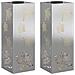 Faro LED solare per sentieri 2 pcs Argento Acciaio inossidabile - Foto miniatura 1