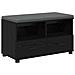 Panca per ingresso con cuscino Rovere Nero 80 x 38 x 46 cm - Foto miniatura 1