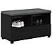 Panca per ingresso con cuscino Rovere Nero 80 x 38 x 46 cm - Foto miniatura 3