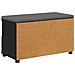 Panca per ingresso con cuscino Rovere Nero 80 x 38 x 46 cm - Foto miniatura 8