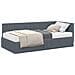 Struttura Letto Angolare con Materasso 2 pcs Grigio Velluto - Foto miniatura 1