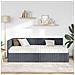Struttura Letto Angolare con Materasso 2 pcs Grigio Velluto - Foto miniatura 3