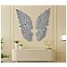 Decorazione In Metallo 3d Ali 1-argento-metallo-37,5x3x100 Cm - Foto miniatura 5