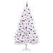 Albero di Natale Artificiale con Rami Pieghevoli Bianco 210 cm - Foto miniatura 3
