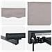 Cornice per Tenda Manuale con LED Grigio chiaro 4 × 3 m - Foto miniatura 7