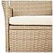 Set da Bistrò da Giardino 5 pz con Cuscini Beige in Polyrattan - Foto miniatura 7