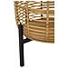 Porta-vasi In Rattan Con Struttura In Ferro — Coppia Ø 41x47 E Ø 33x39 Cm - Foto miniatura 4