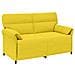 Set di divani 2 pz Giallo Chiaro Tessuto - Foto miniatura 6