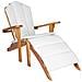 Sedia Adirondack da Giardino con Poggiapiedi Naturale - Foto miniatura 1