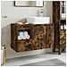 Set di mobili per il bagno 2 pz Rovere Fumo - Foto miniatura 9