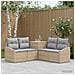 Set di divani 5 pz Beige e Grigio Chiaro - Foto miniatura 7
