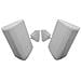 Coppia Casse passive bianche da parete muro soffitto con staffe 150W - Foto miniatura 1