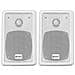 Coppia Casse passive bianche da parete muro soffitto con staffe 150W - Foto miniatura 2