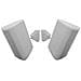 Coppia Casse passive bianche da parete muro soffitto con staffe 150W - Foto miniatura 4