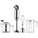 Frullatore ad Immersione 6197438893008 con Recipiente da 1 L Potenza 700 Watt Colore Acciaio inox - Foto miniatura 1