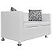 Divano a 2 Posti in Similpelle Bianco 120 x 62,5 x 63 cm - Foto miniatura 2