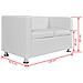 Divano a 2 Posti in Similpelle Bianco 120 x 62,5 x 63 cm - Foto miniatura 6