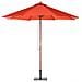 Ombrellone Da Giardino Rosso Mattone On Palo In Legno 270cm Toscana Ii - Foto miniatura 24