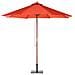 Ombrellone Da Giardino Rosso Mattone On Palo In Legno 270cm Toscana Ii - Foto miniatura 19