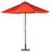 Ombrellone Da Giardino Rosso Mattone On Palo In Legno 270cm Toscana Ii - Foto miniatura 20