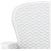 Set Pranzo Da Giardino 5 Pz In Plastica Stile Rattan Bianco - Foto miniatura 2