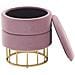 Pouf Contenitore Rosa Elgin - Foto miniatura 6