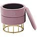 Pouf Contenitore Rosa Elgin - Foto miniatura 3