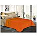 Trapuntino Copriletto Bicolor Double Face - Matrimoniale 250x280 Cm Arancio Chiaro / arancio Scuro - Foto miniatura 2