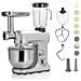 Robot Multifunzione 5l 1000w Argento Con Tritatutto E Frullatore 1,5l In Vetro - Robimix Silver - Foto miniatura 1