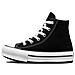 Scarpe Chuck Taylor All Star Eva Lift Platform Hi Taglia 34 Codice 372859c Nero - Foto miniatura 2