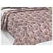 Copriletto Piquet Primavera Estate 100% Cotone Disegno Tropical Felce Singolo Rosa - Foto miniatura 2