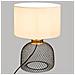 Lampada Da Tavolo Emie, Con Paralume Bianco - Foto miniatura 3