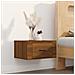 Comodini A Muro 2 Pz Rovere Marrone 50x36x25 Cm - Foto miniatura 3
