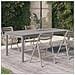 Tavolo Da Giardino Grigio 200x100x75cm Legno Massello Di Acacia - Foto miniatura 1