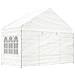 Gazebo Con Tetto Bianco 4,08x2,23x3,22 M In Polietilene - Foto miniatura 1