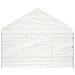 Gazebo Con Tetto Bianco 4,08x2,23x3,22 M In Polietilene - Foto miniatura 3