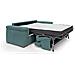 Giunone Divano Letto Alto 18 Cm. Impermeabile T02 Petrolio - Foto miniatura 2